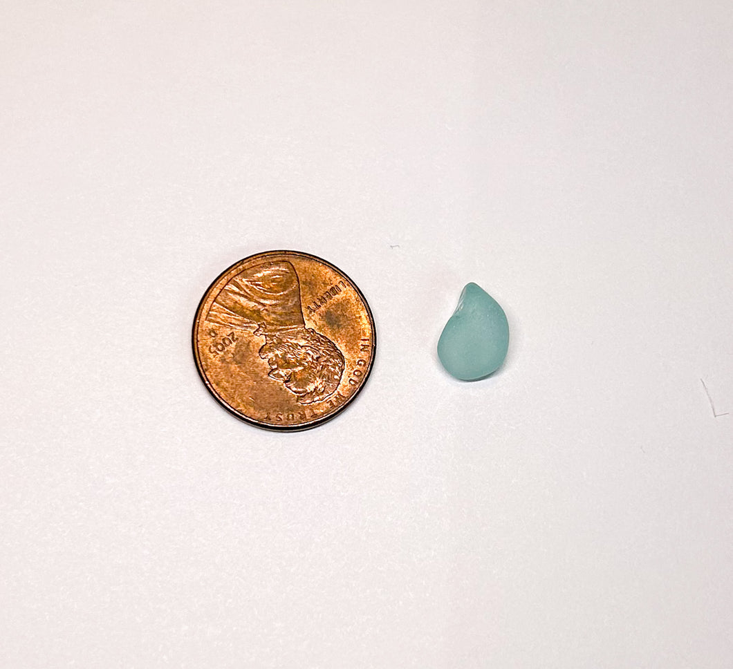 turquoise sea glass ring #8
