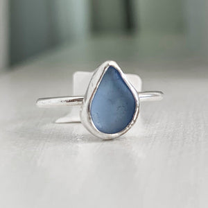 sea glass ring (size 5)
