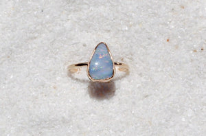 gold opal ring (size 7)