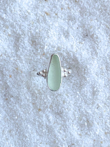 fancy sea glass ring (size 7)