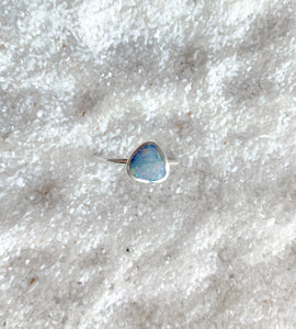 silver opal ring (size 5.5)