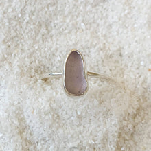 Load image into Gallery viewer, lavender sea glass ring
